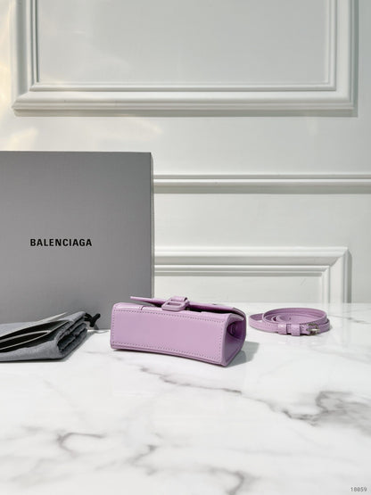 BALENCIAGA MINI HOURGLASS, Purple