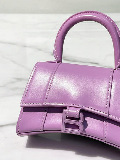 BALENCIAGA MINI HOURGLASS, Purple