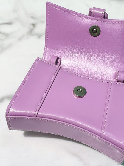 BALENCIAGA MINI HOURGLASS, Purple