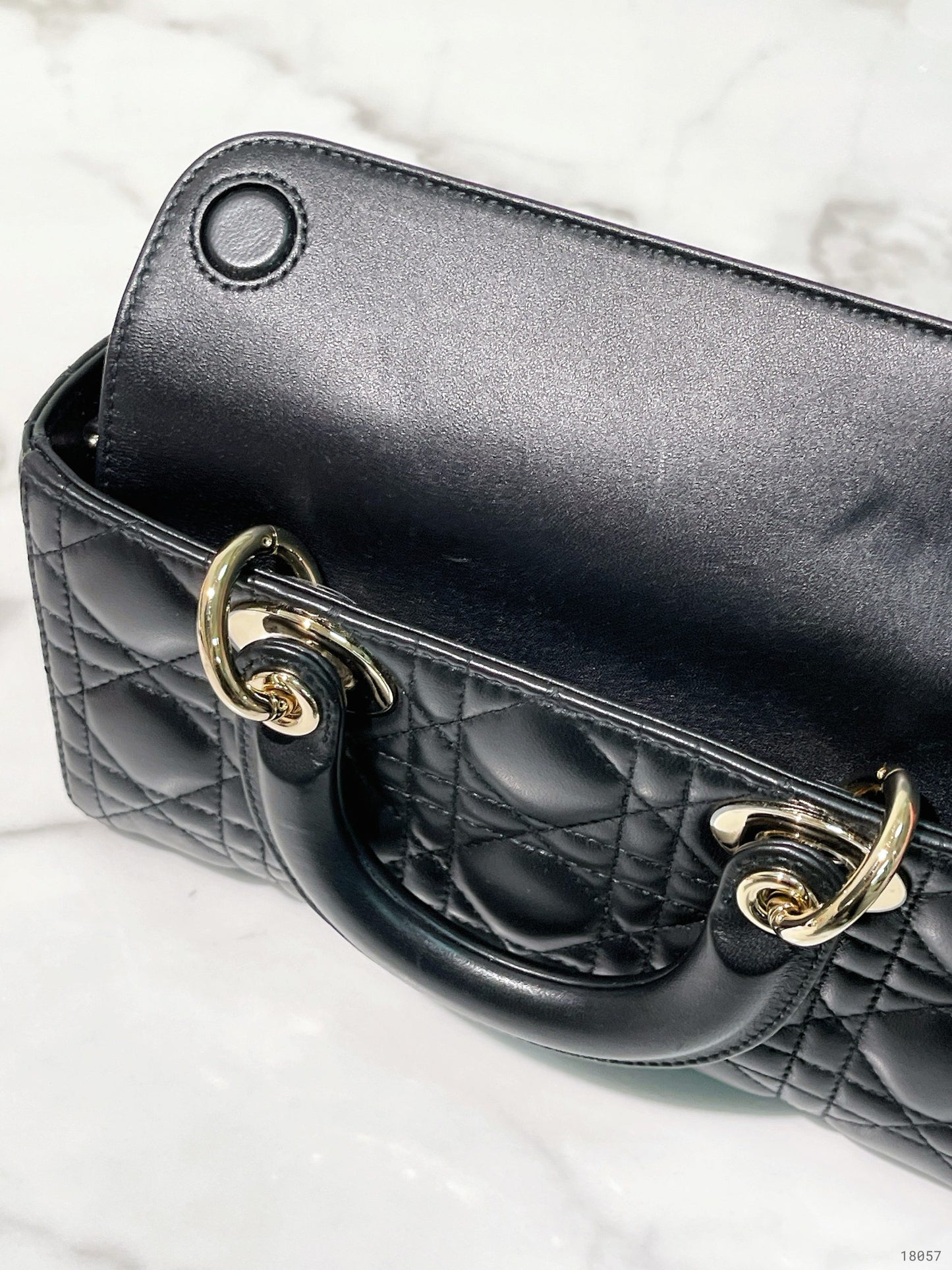 DIOR SMALL LADY D-JOY BAG, Black/Gold