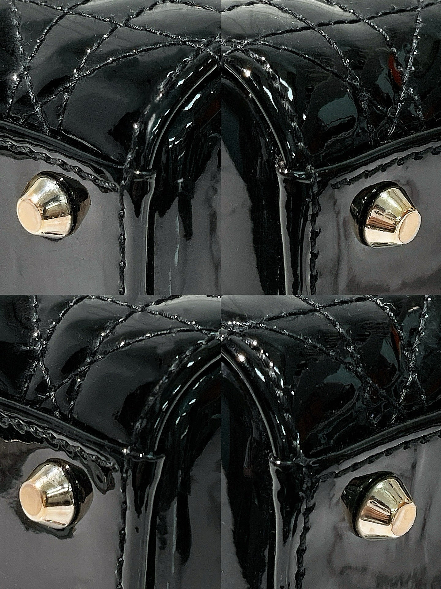 DIOR MINI LADY DIOR BAG, Black/Gold