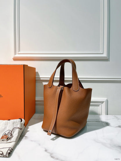 HERMES PICOTIN 18, Gold/Silver