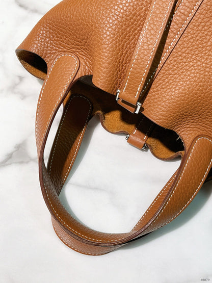 HERMES PICOTIN 18, Gold/Silver