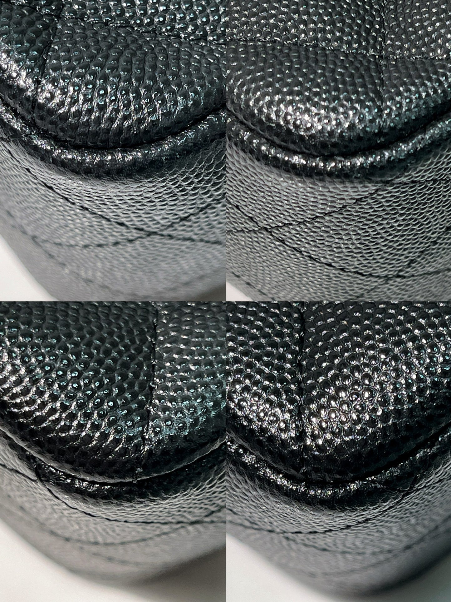 CHANEL CAVIAR MINI SQUARE, Black/Gold