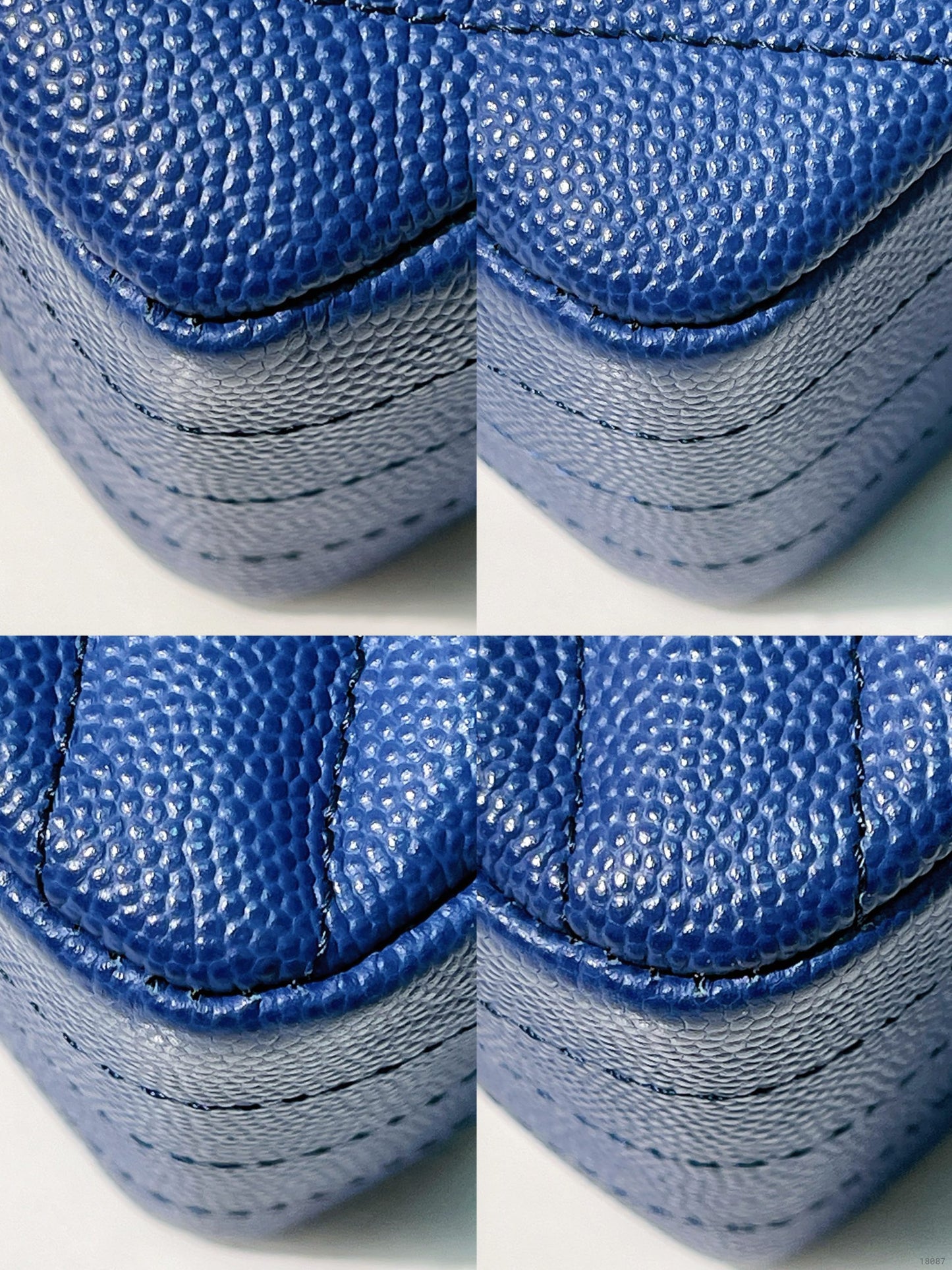 CHANEL MEDIUM CLASSIC FLAP, Blue/Silver