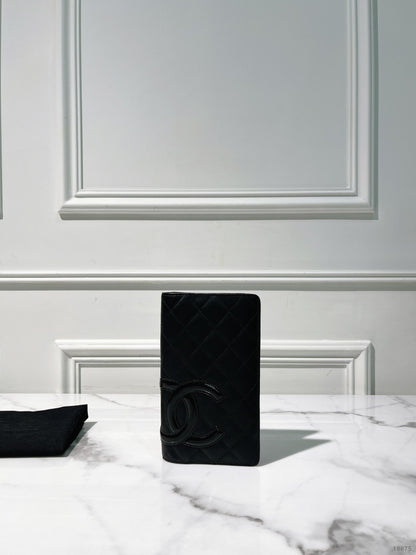 CHANEL CAMBON WALLET, Black/Pink