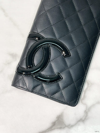 CHANEL CAMBON WALLET, Black/Pink