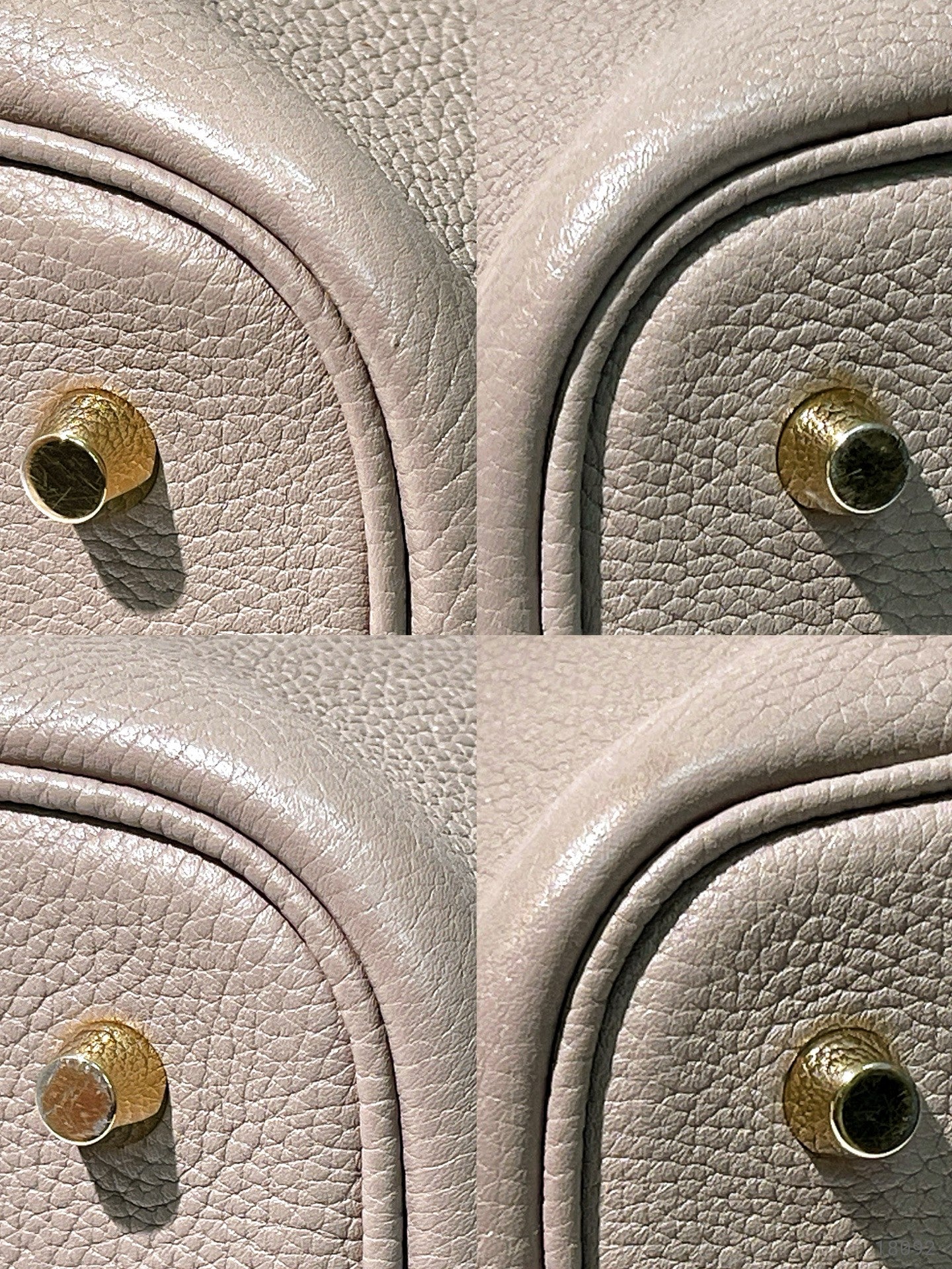 HERMES PICOTIN LOCK 22, Gris Tourterelle/Gold