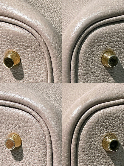 HERMES PICOTIN LOCK 22, Gris Tourterelle/Gold