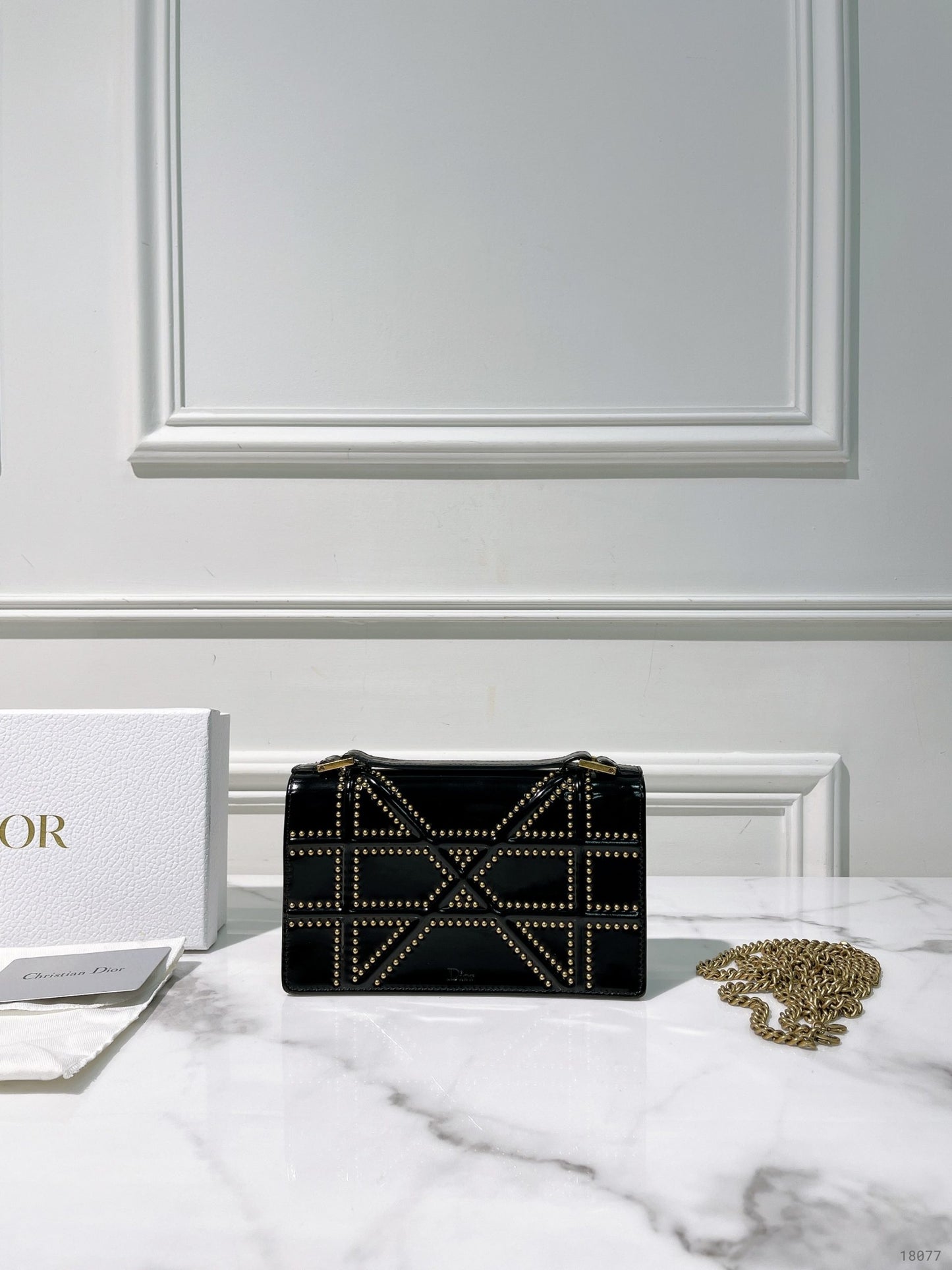 DIOR MINI DIORAMA, Black/Gold