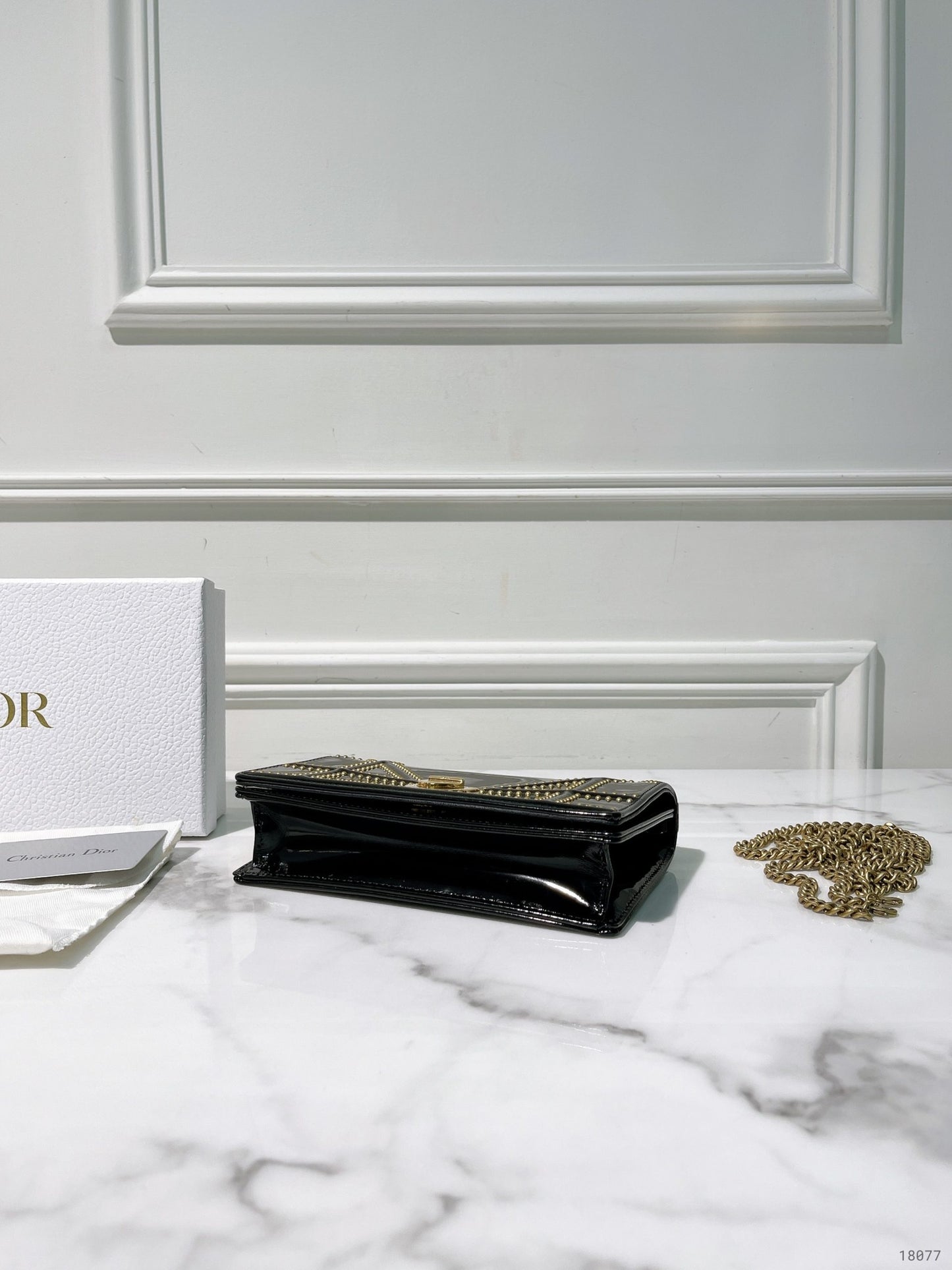 DIOR MINI DIORAMA, Black/Gold