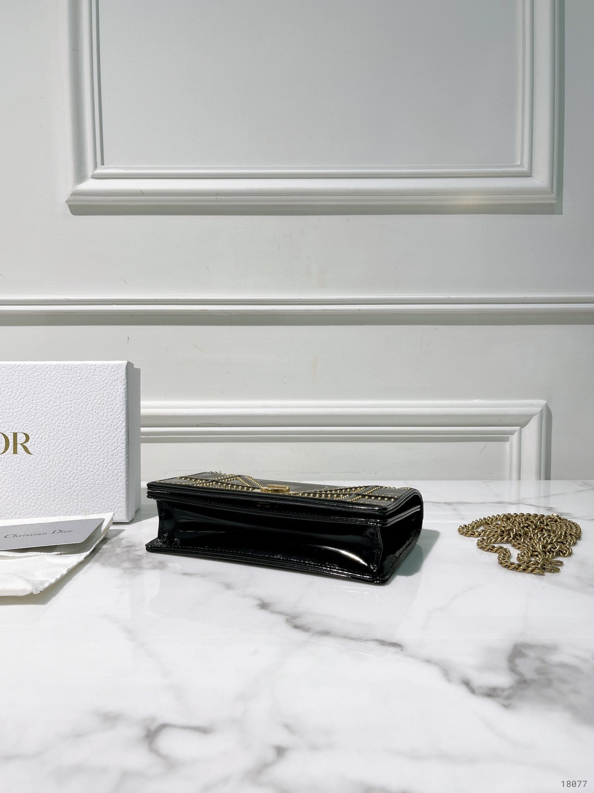 DIOR MINI DIORAMA, Black/Gold