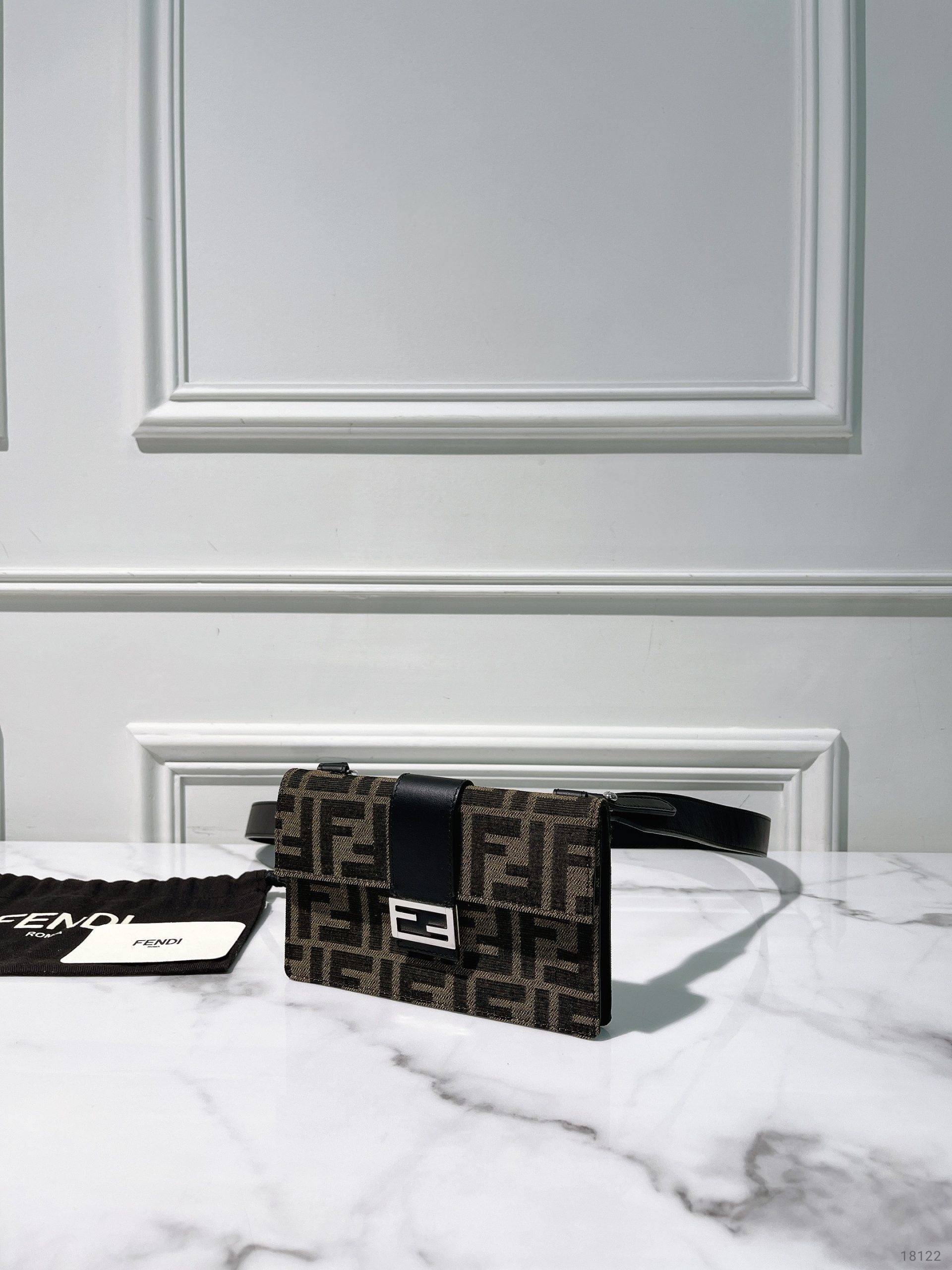 FENDI ZUCCA SHOULDER BAG