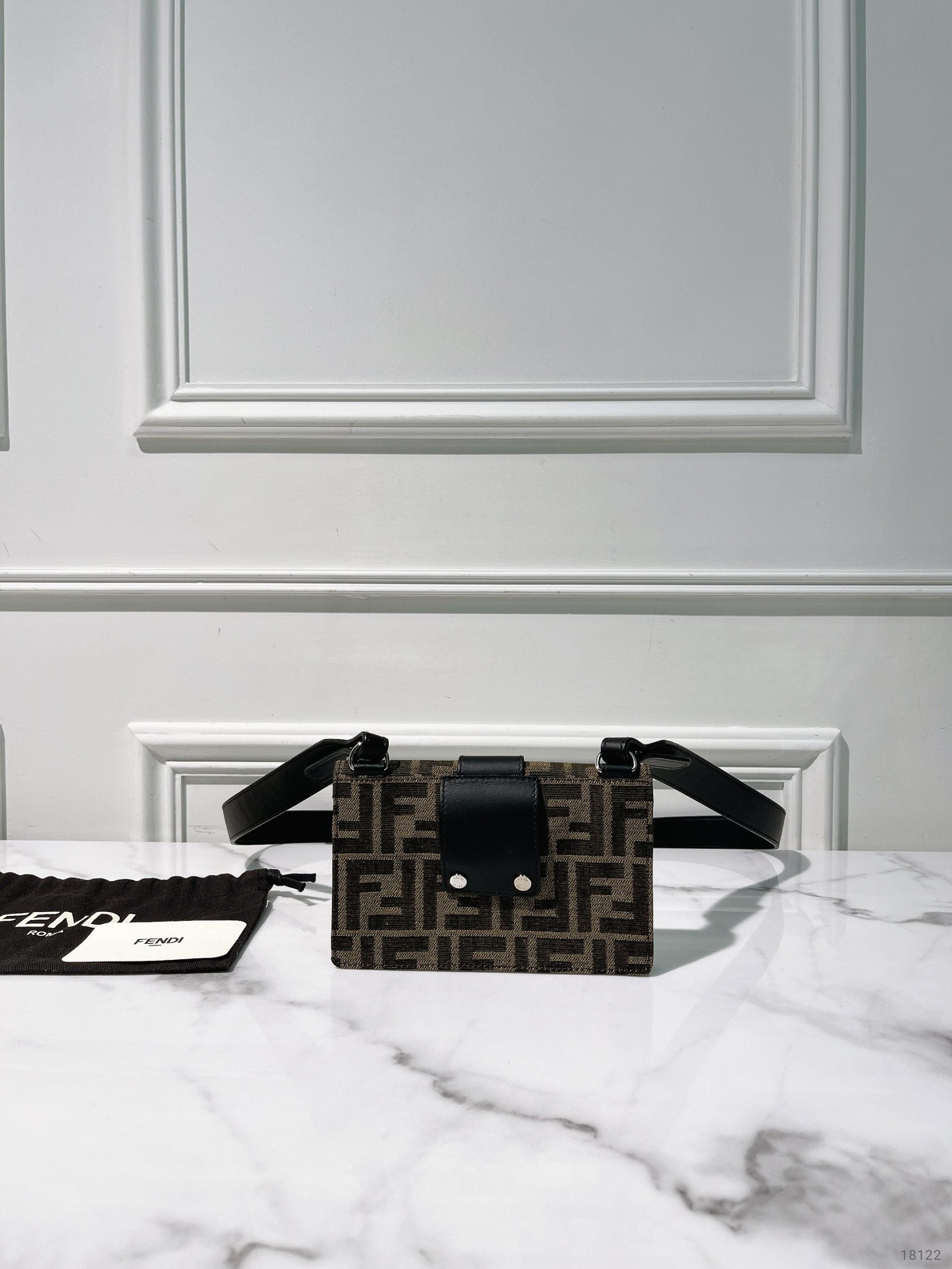 FENDI ZUCCA SHOULDER BAG