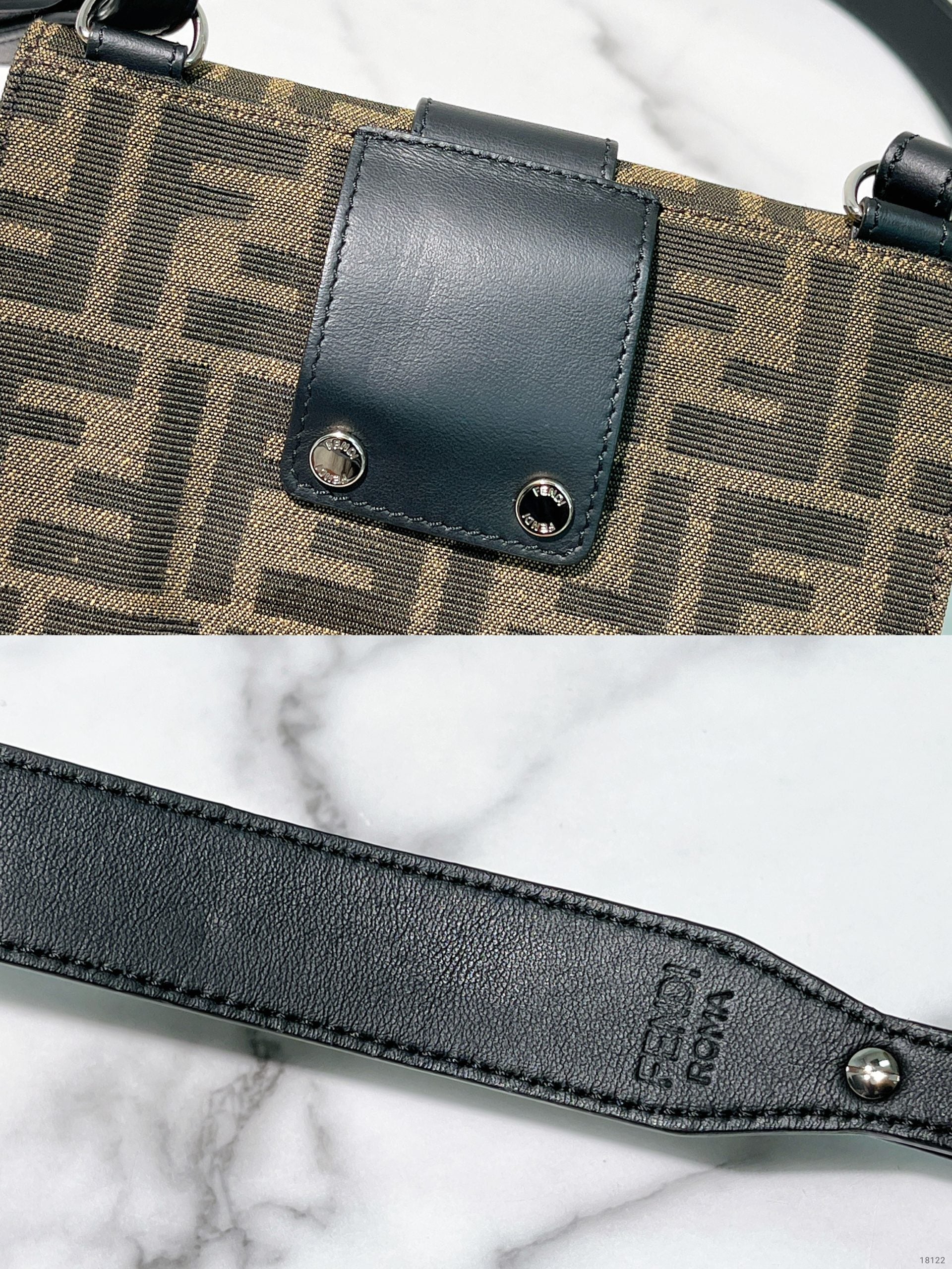 FENDI ZUCCA SHOULDER BAG