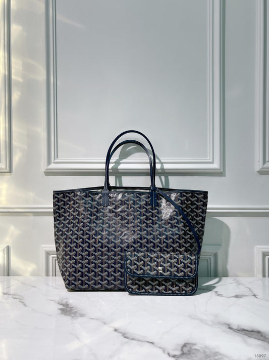 GOYARD SAINT LOUIST TOTE PM, Navy