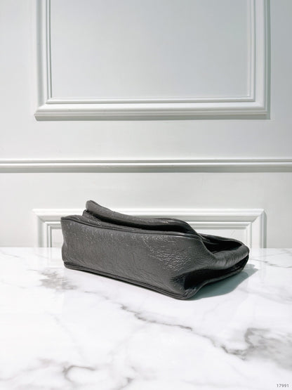 YSL NIKI MEDIUM, Grey/Silver