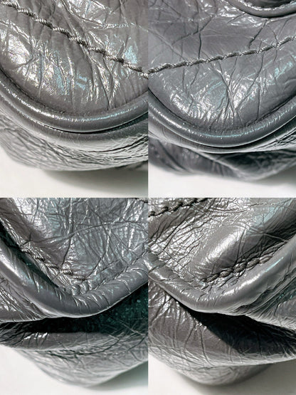 YSL NIKI MEDIUM, Grey/Silver