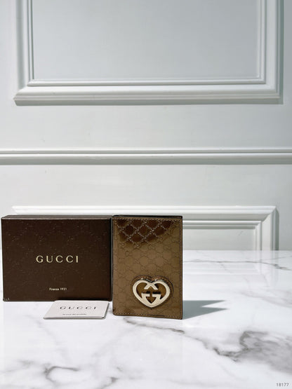 GUCCI CARD HOLDER, Gold/Gold