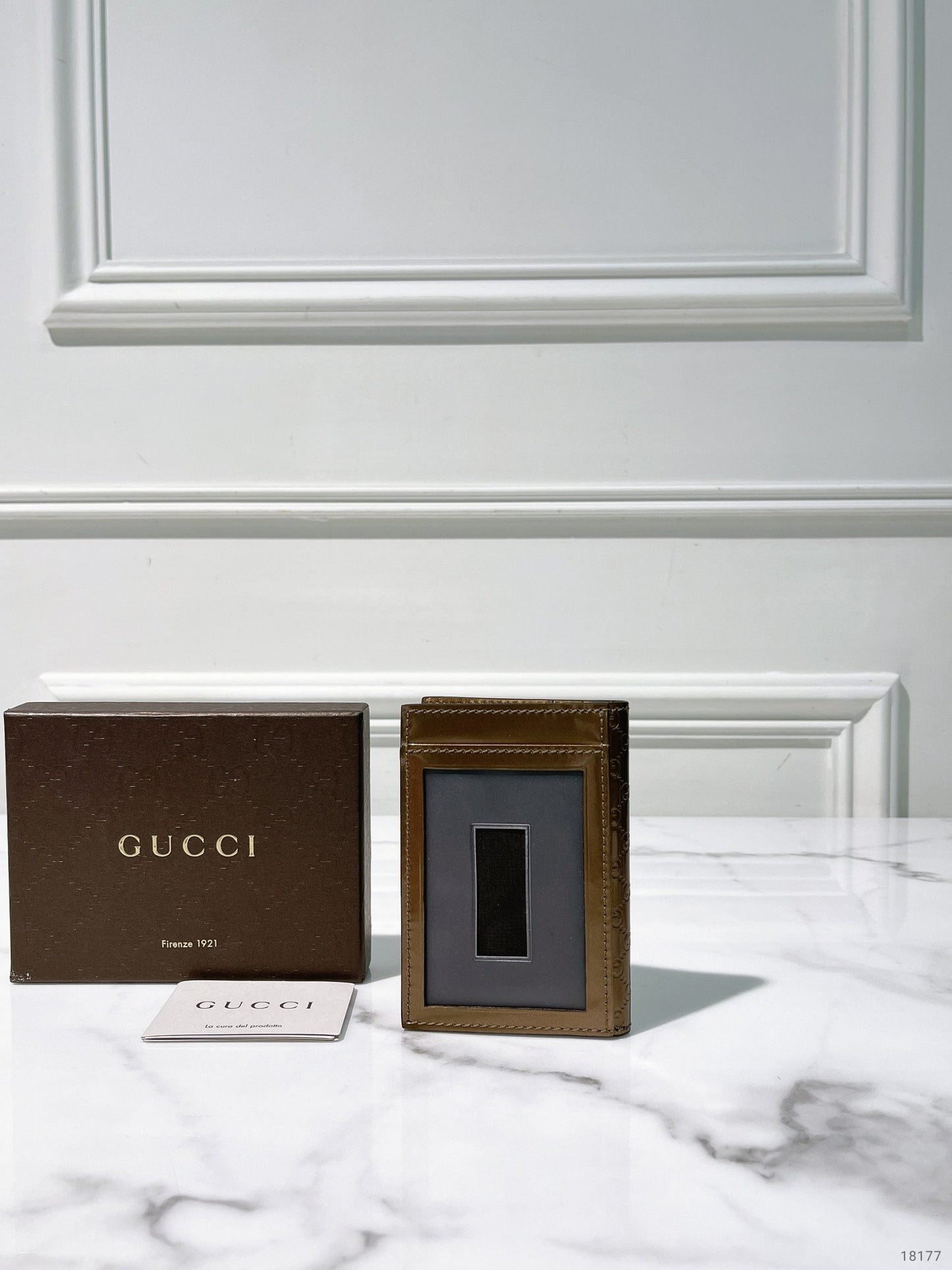 GUCCI CARD HOLDER, Gold/Gold