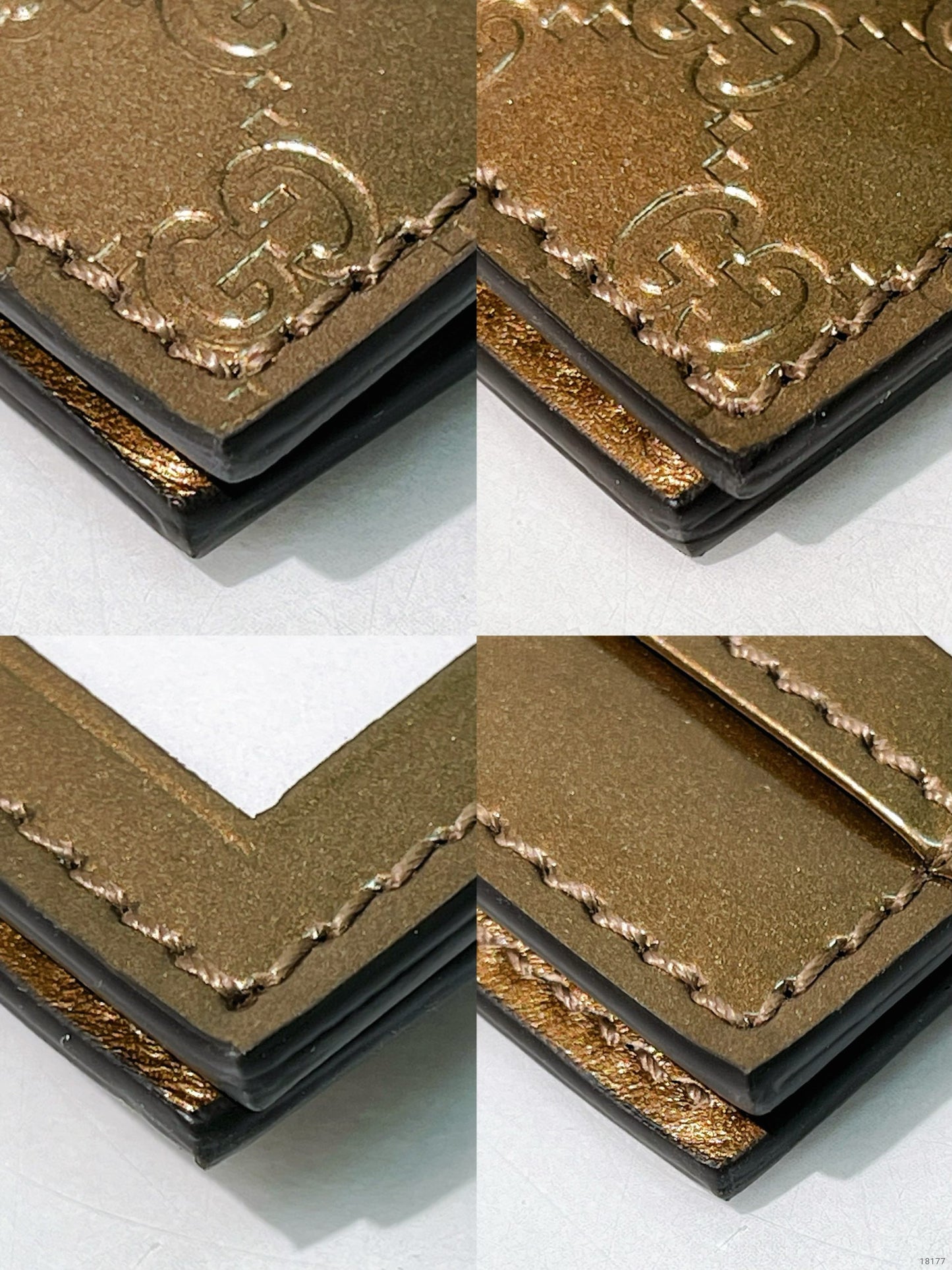 GUCCI CARD HOLDER, Gold/Gold