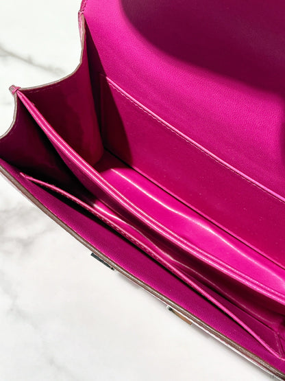 HERMES CONSTANCE MINI, Rose Sheherazade/Silver