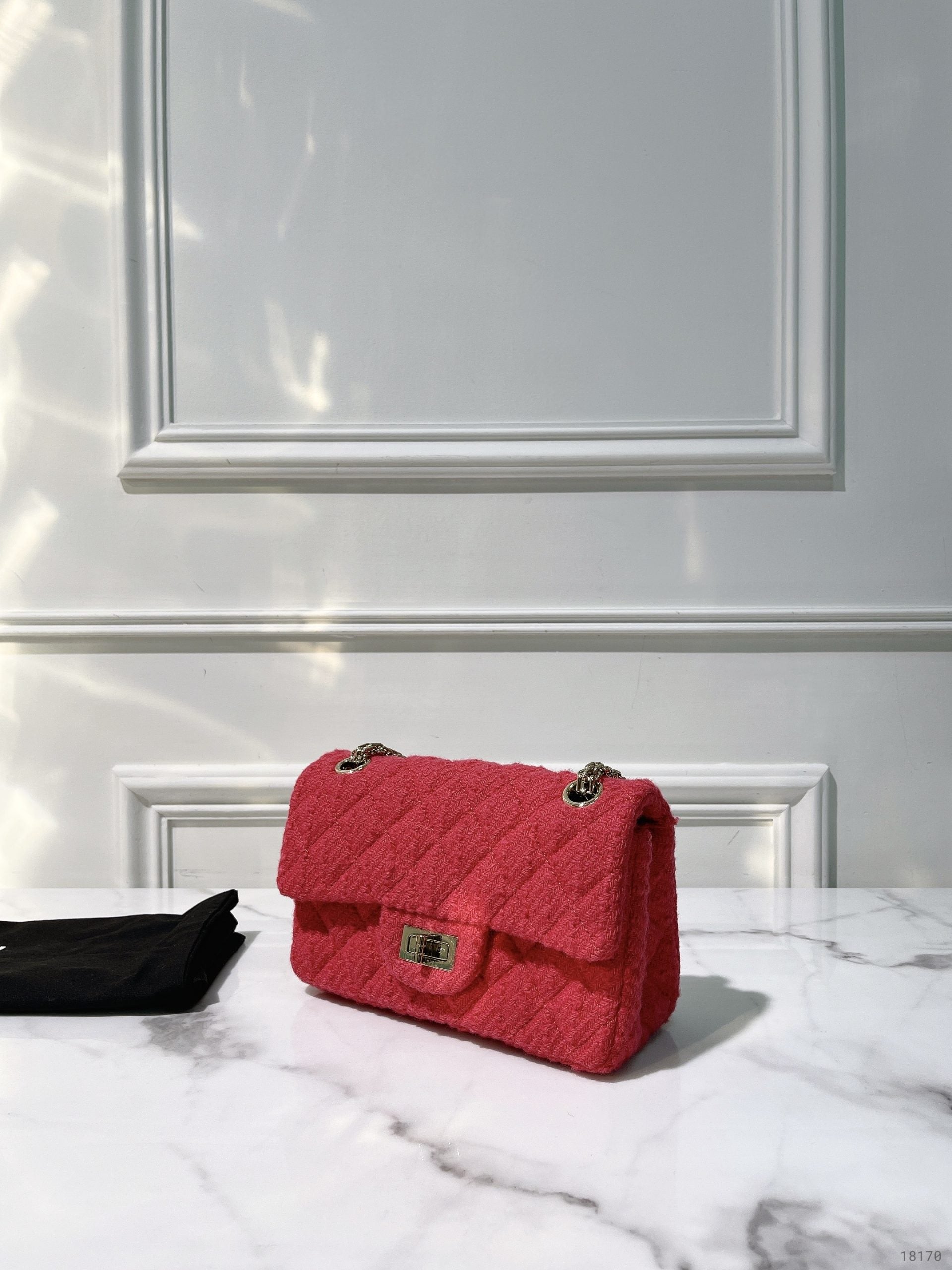 CHANEL MINI 2.55, Pink/Gold