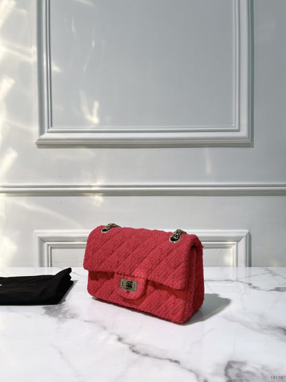 CHANEL MINI 2.55, Pink/Gold