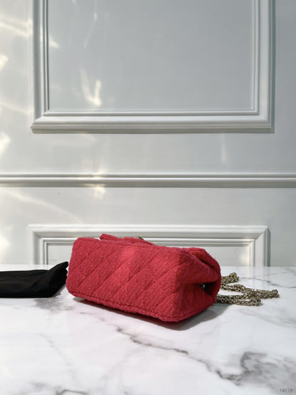 CHANEL MINI 2.55, Pink/Gold