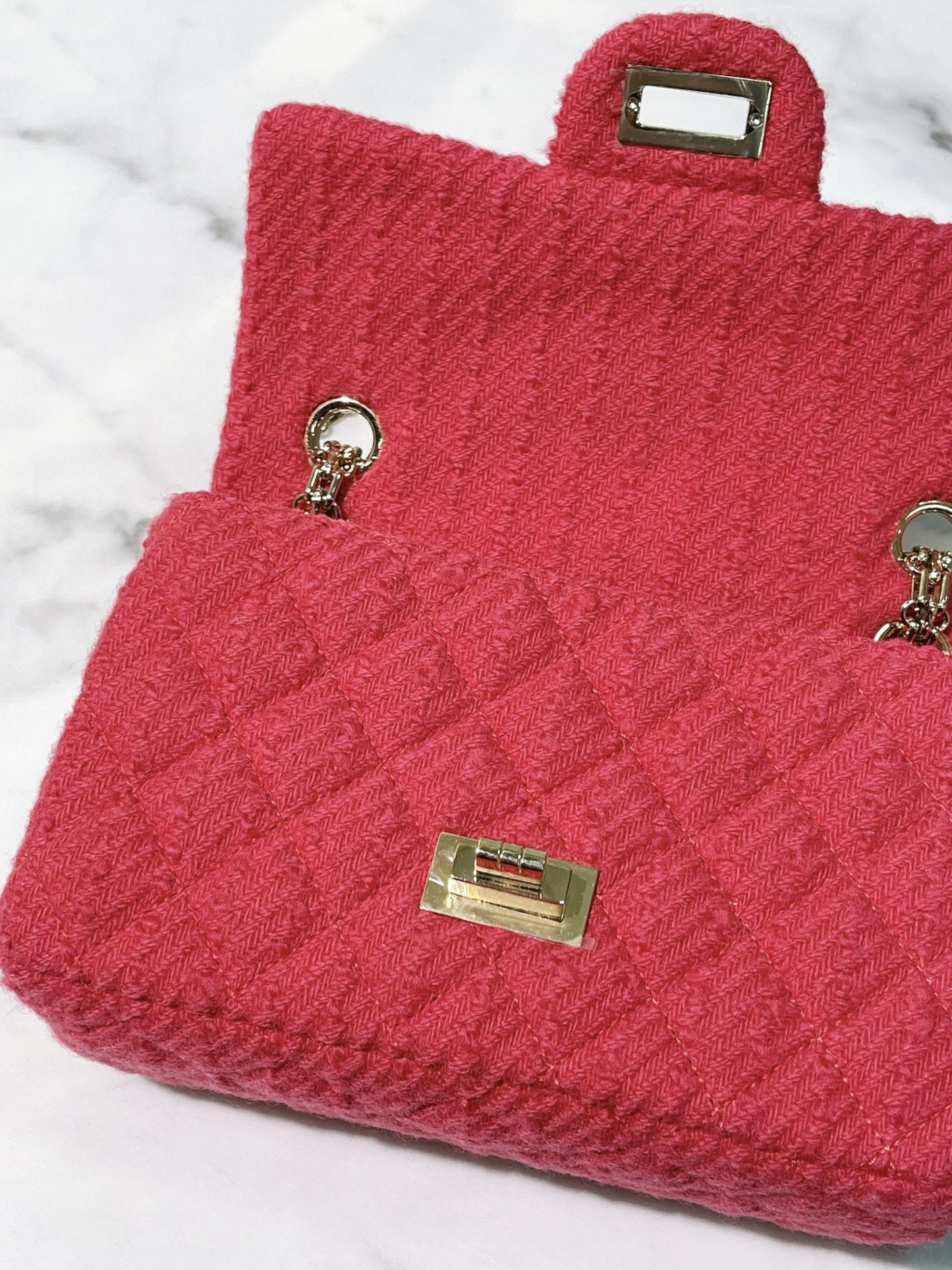 CHANEL MINI 2.55, Pink/Gold