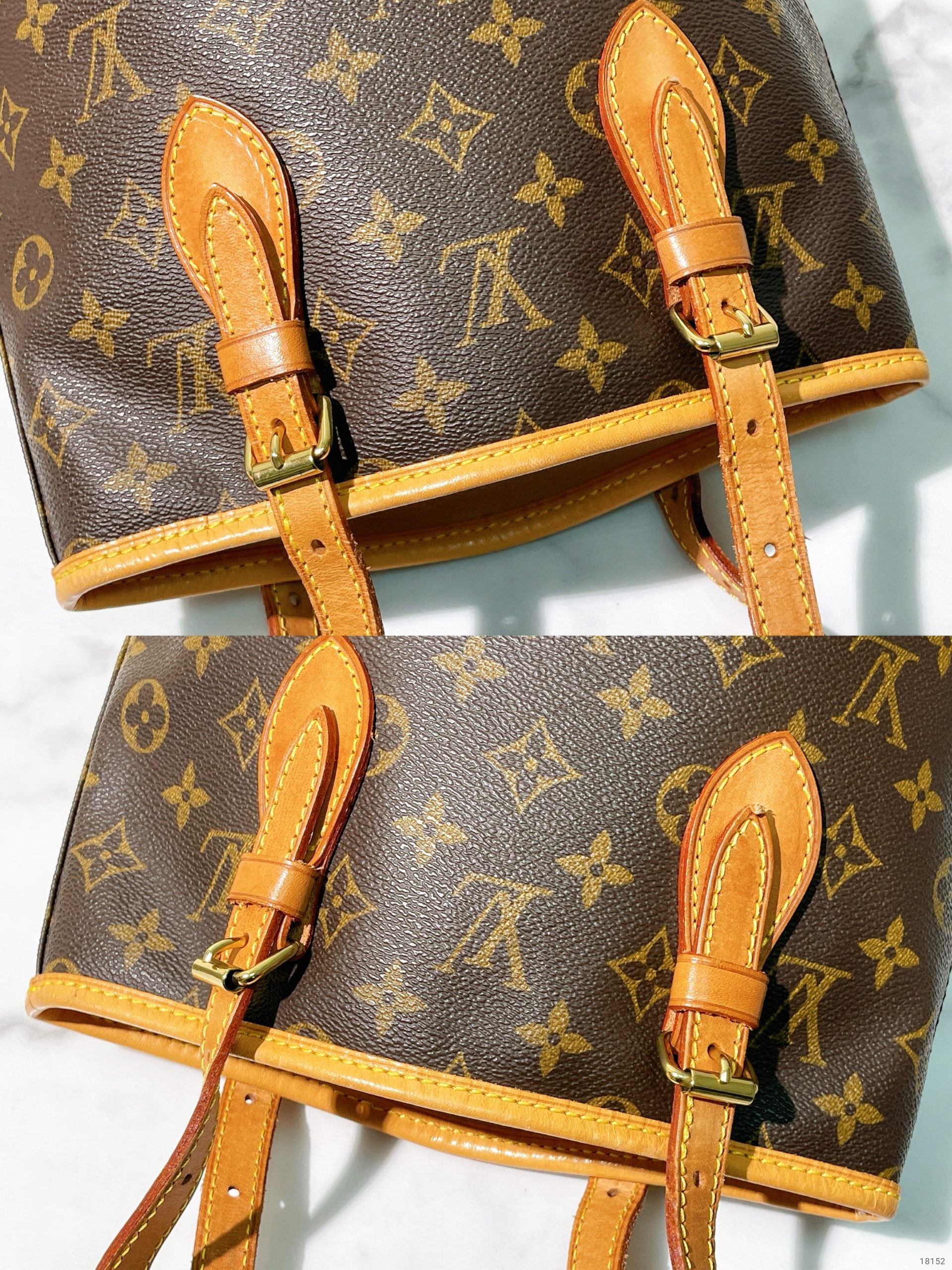 LV PETITE BUCKET BAG, Monogram