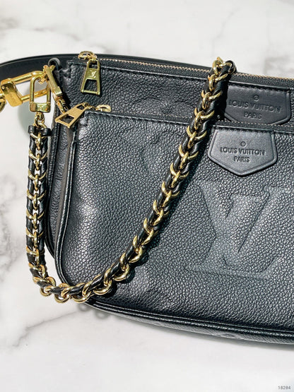LV MULTI POCHETTE ACCESSOIRES, Black/Gold
