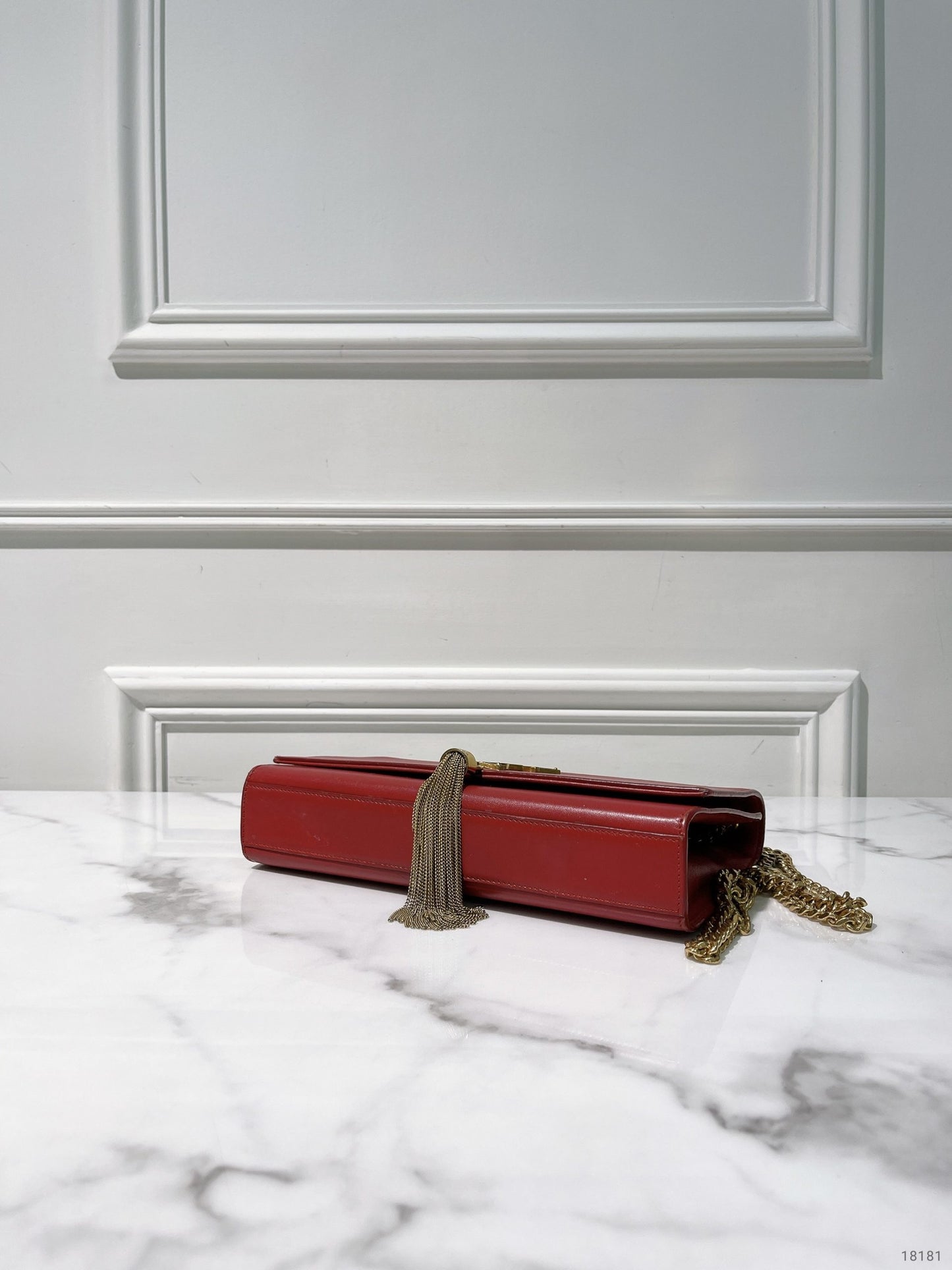 YSL KATE MEDIUM TASSEL, Red/Gold