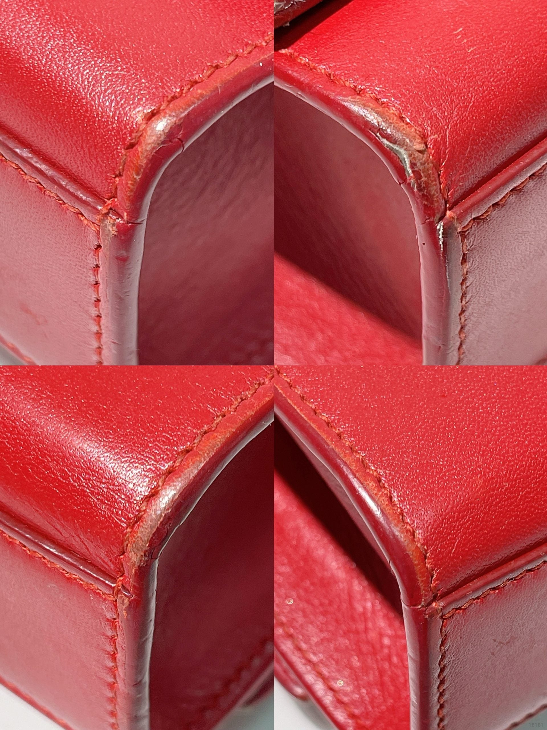 YSL KATE MEDIUM TASSEL, Red/Gold