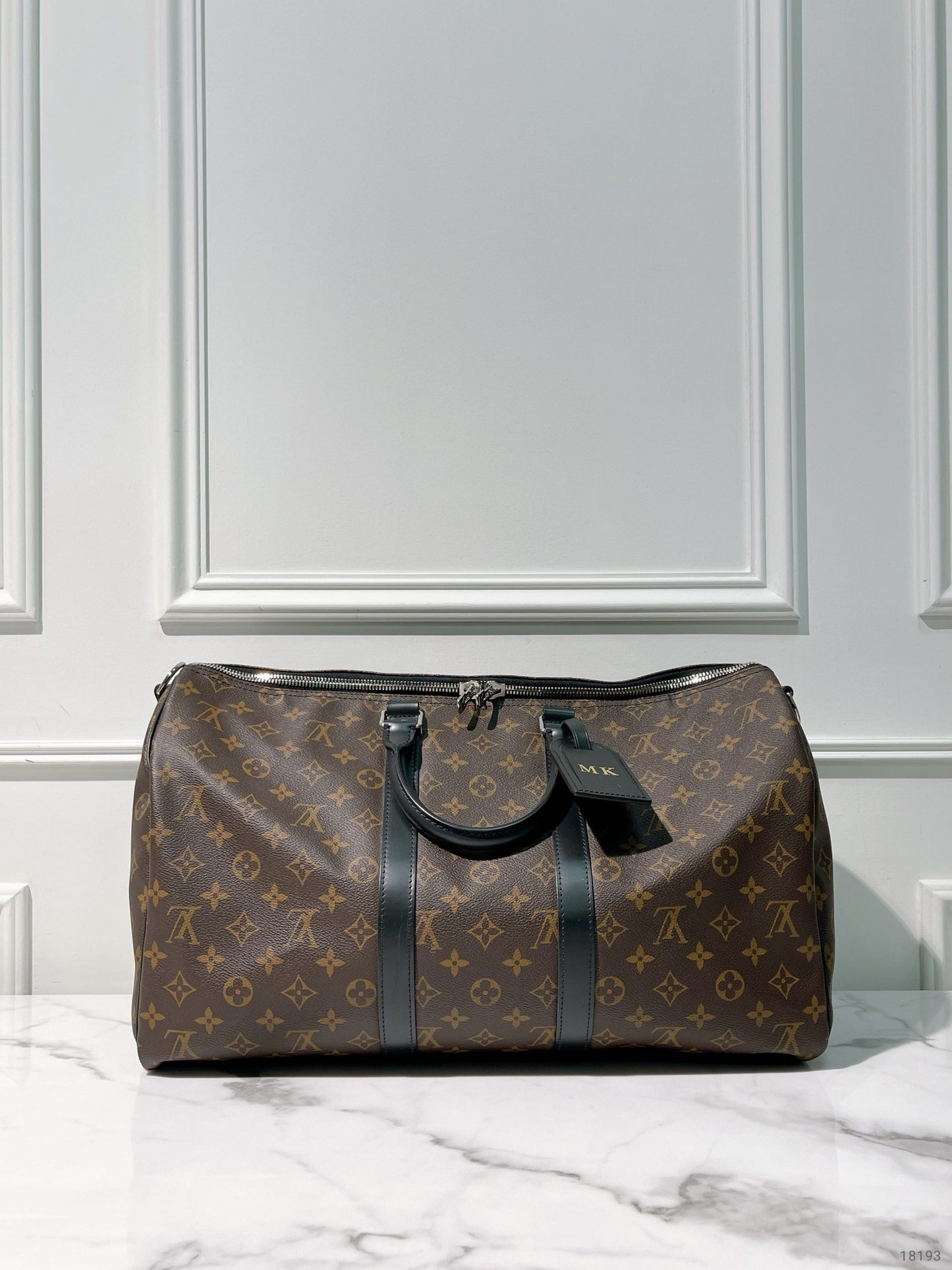 LV KEEPALL 45, Monogram (Engraved, no strap)