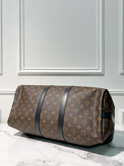 LV KEEPALL 45, Monogram (Engraved, no strap)
