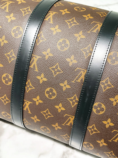 LV KEEPALL 45, Monogram (Engraved, no strap)