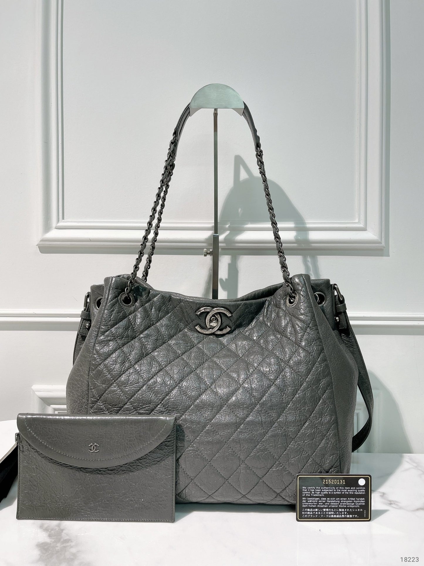 CHANEL SHOPPING TOTE, Grey