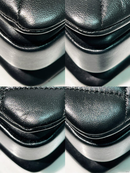 CHANEL SMALL TRENCY CC TOP HANDLE, Black/Gold