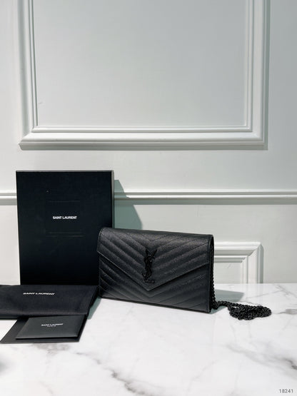 YSL CLASSIC CASSANDRE CHAIN WALLET