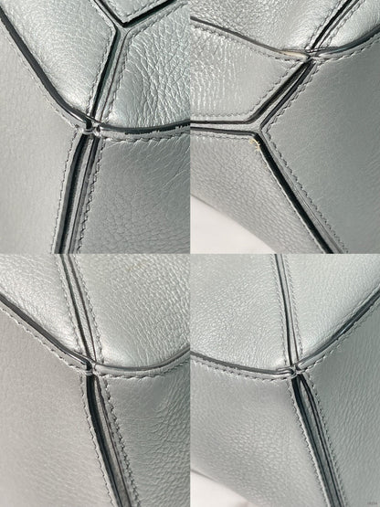 LOEWE SMALL PUZZLE EDGE BAG, Grey