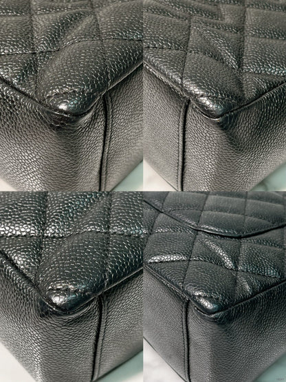 CHANEL PETIT SHOPPING TOTE, Black/Gold