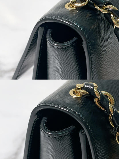 FERRAGAMO CROSSBODY BAG, Black/Gold