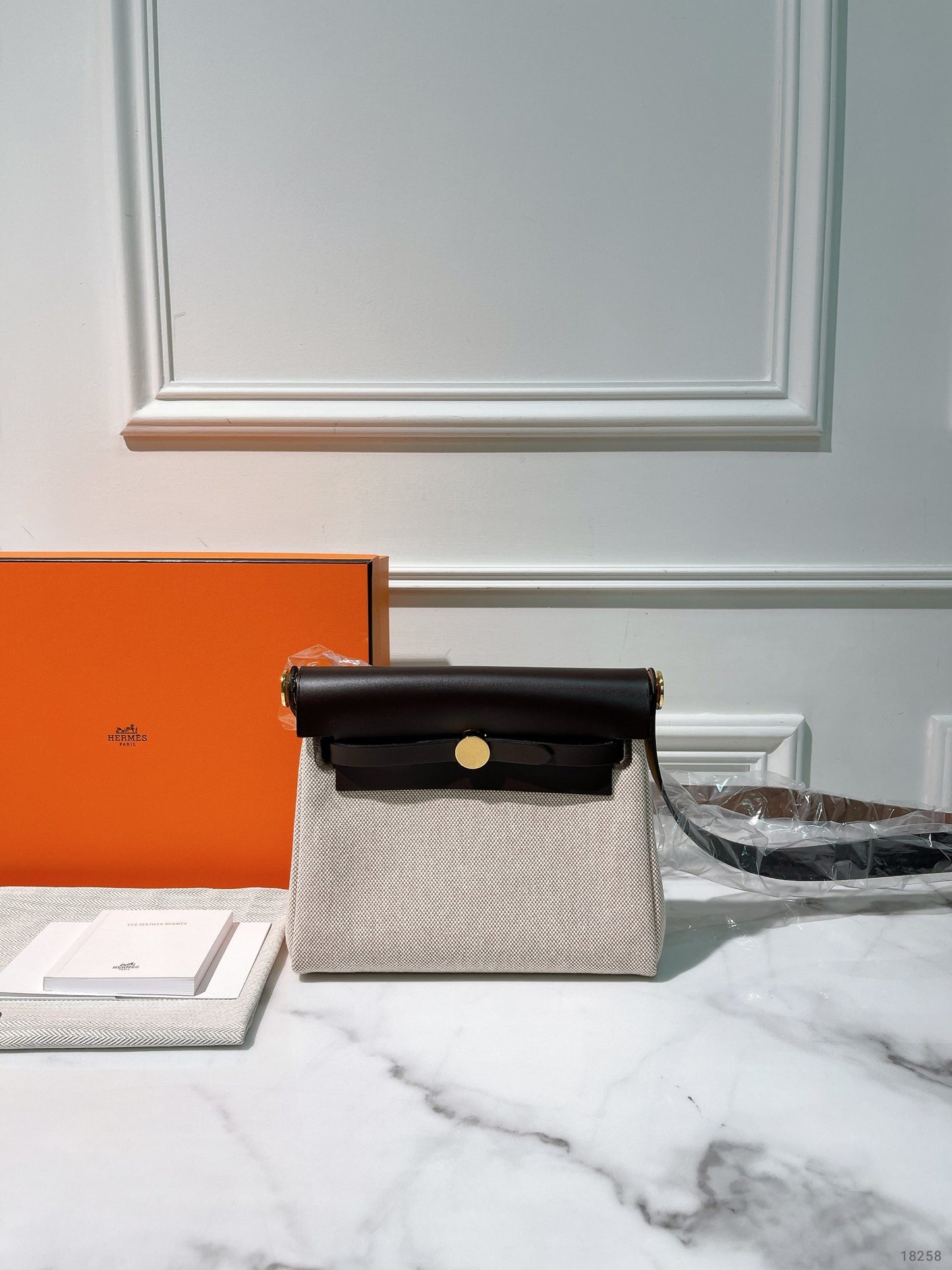 HERMES MINI HERBAG, Ebene/Beige