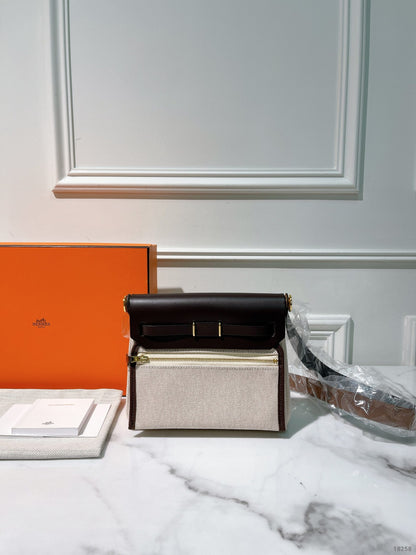 HERMES MINI HERBAG, Ebene/Beige