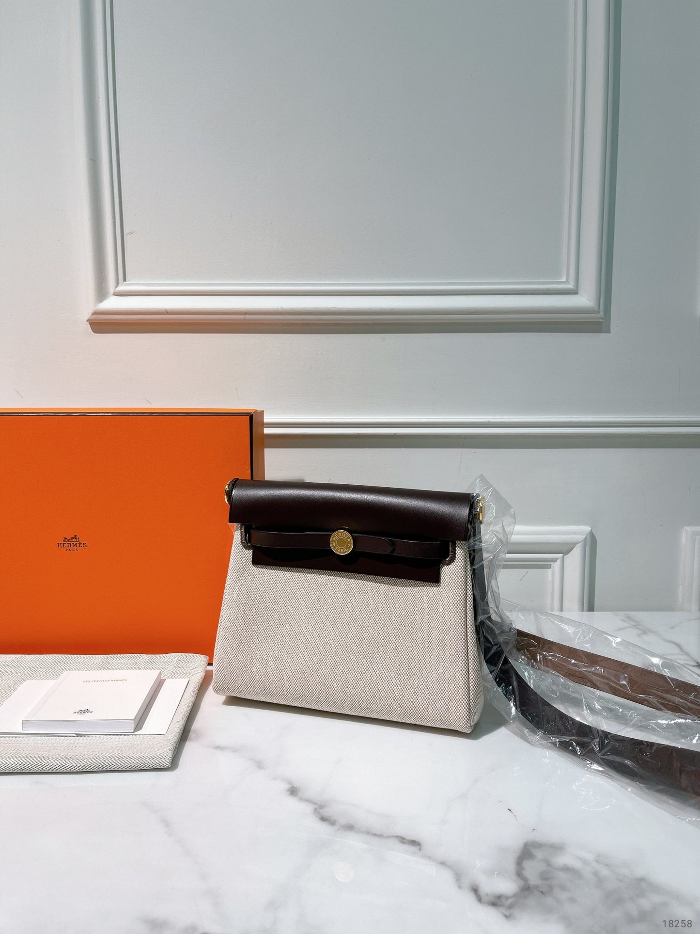 HERMES MINI HERBAG, Ebene/Beige