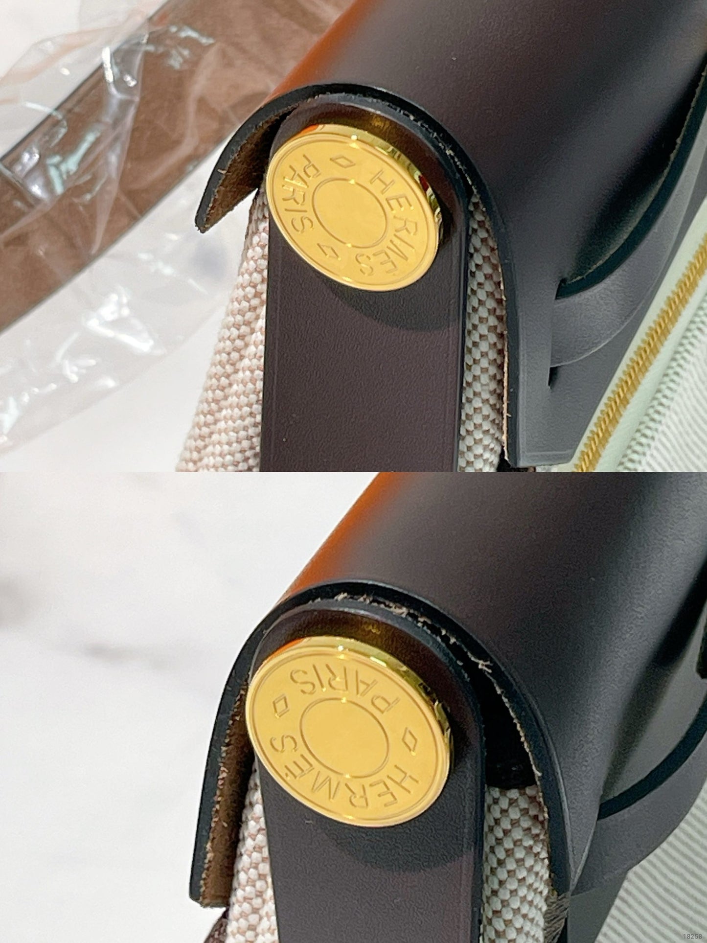 HERMES MINI HERBAG, Ebene/Beige