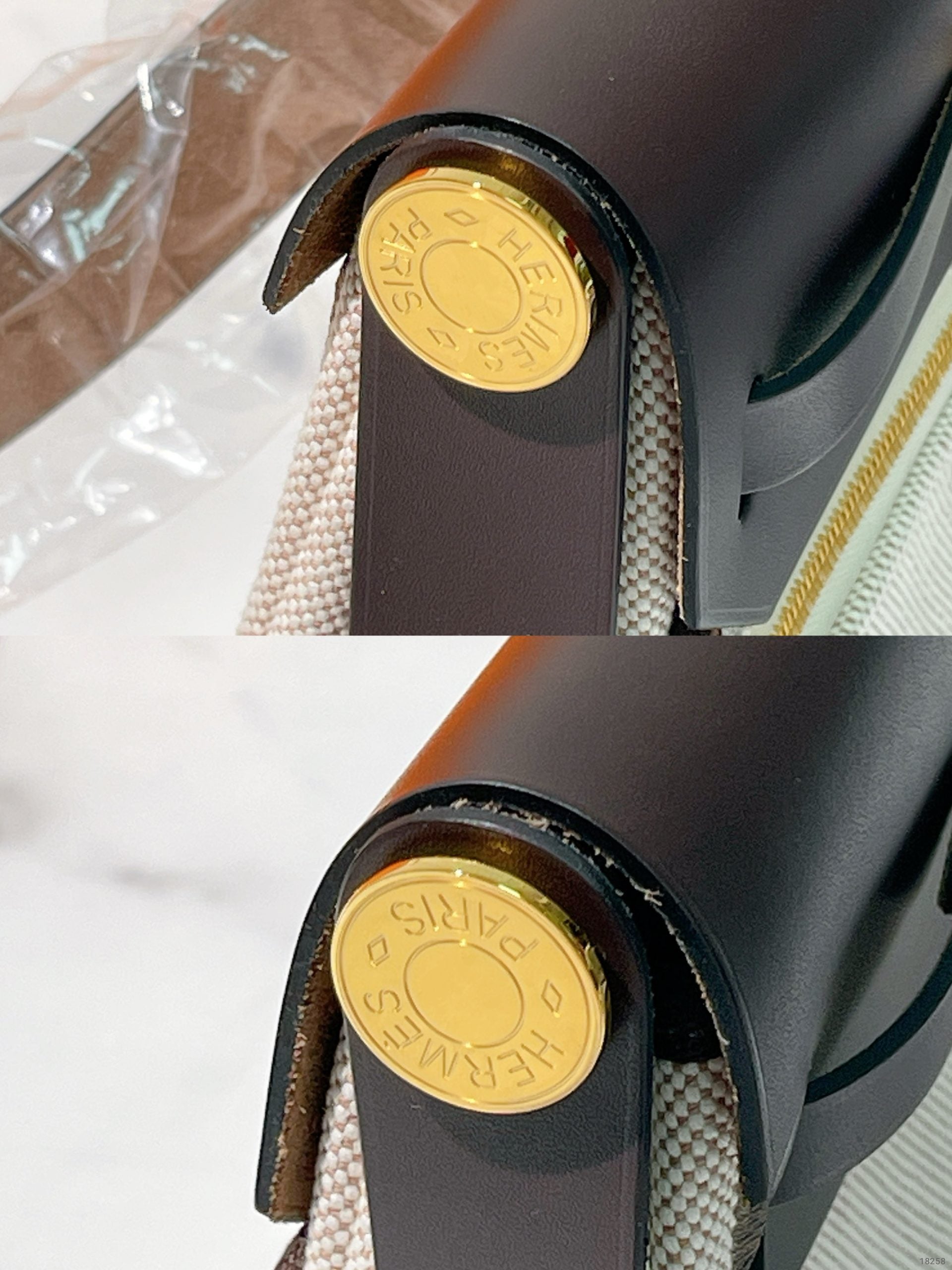 HERMES MINI HERBAG, Ebene/Beige