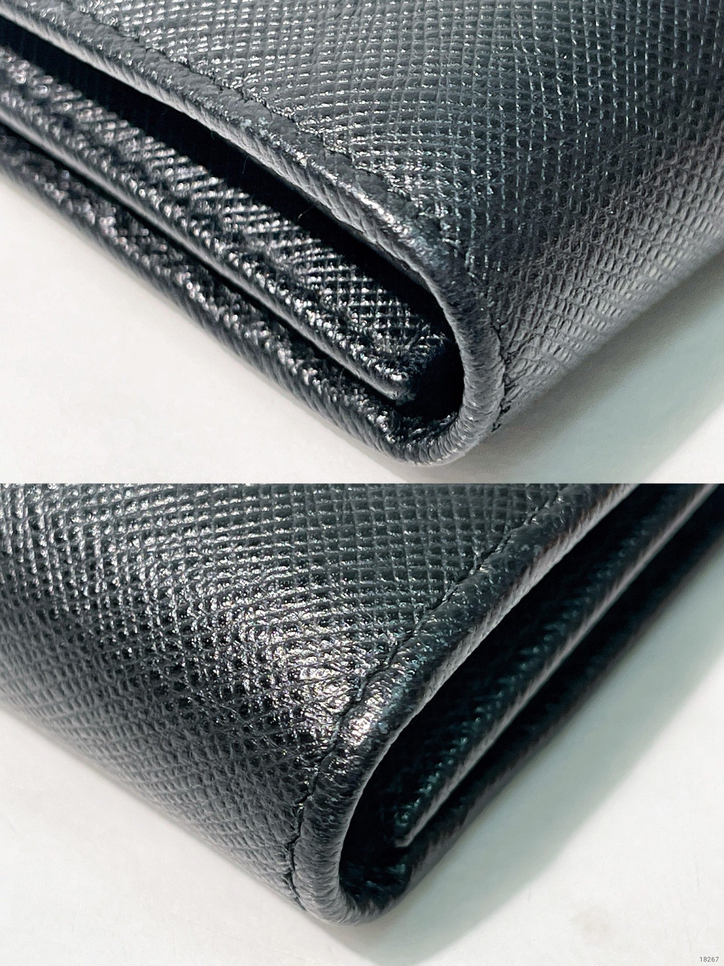 PRADA WALLET, Black/Gold