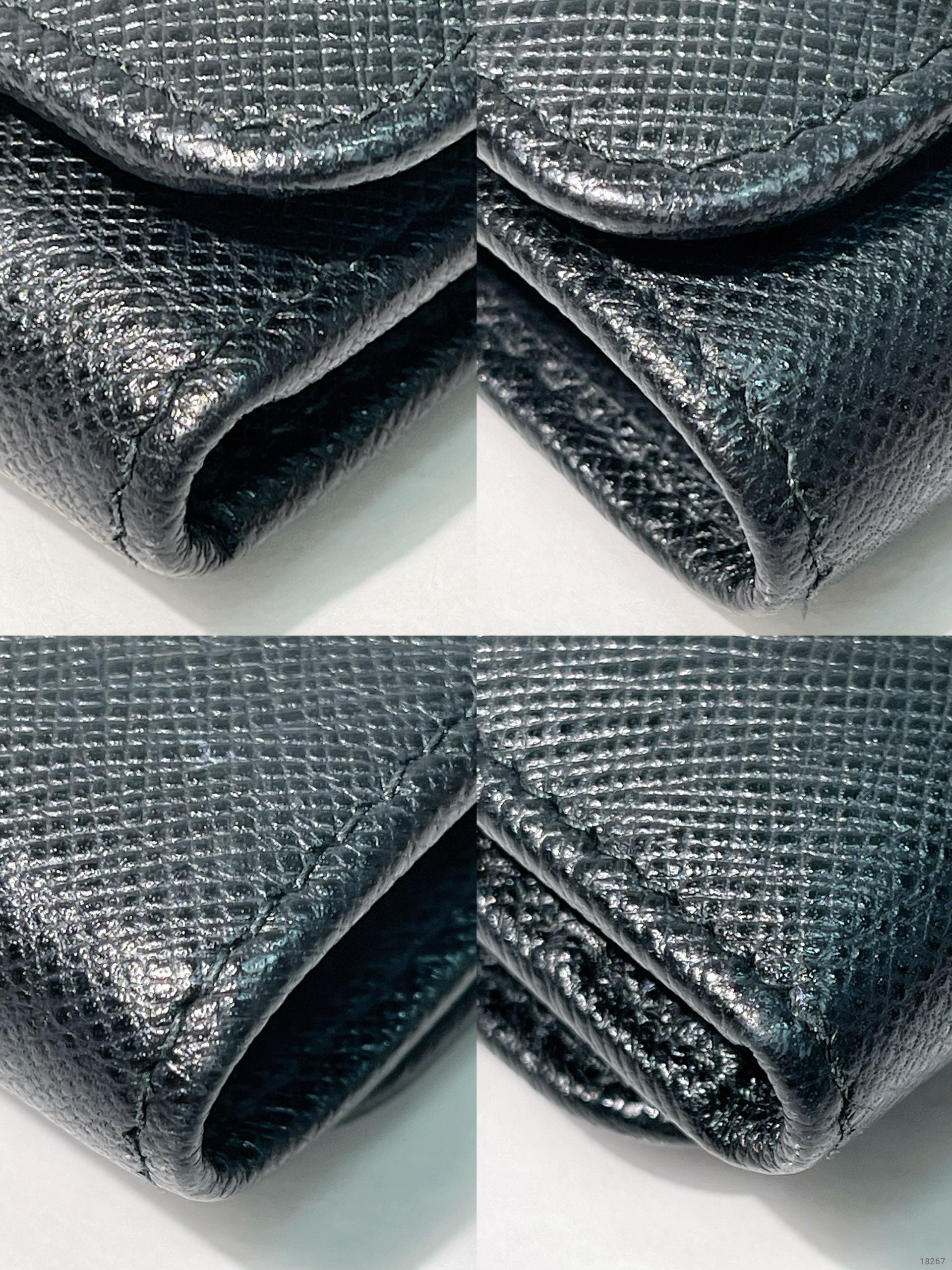 PRADA WALLET, Black/Gold